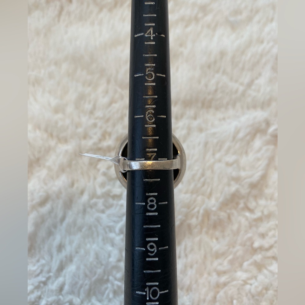 Large Onyx Sterling Silver Statement Ring - image 6